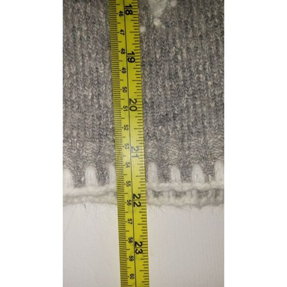 Christopher & Banks Knit Cardigan Grey Holiday Snowflake Collection - Picture 6 of 6